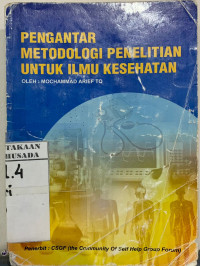 Image of Pengantar Metodologi Penelitian Untuk Ilmu Kesehatan